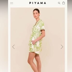 NWT Piyama Abigail Sleep Set in Jungle Palm XS Pajamas